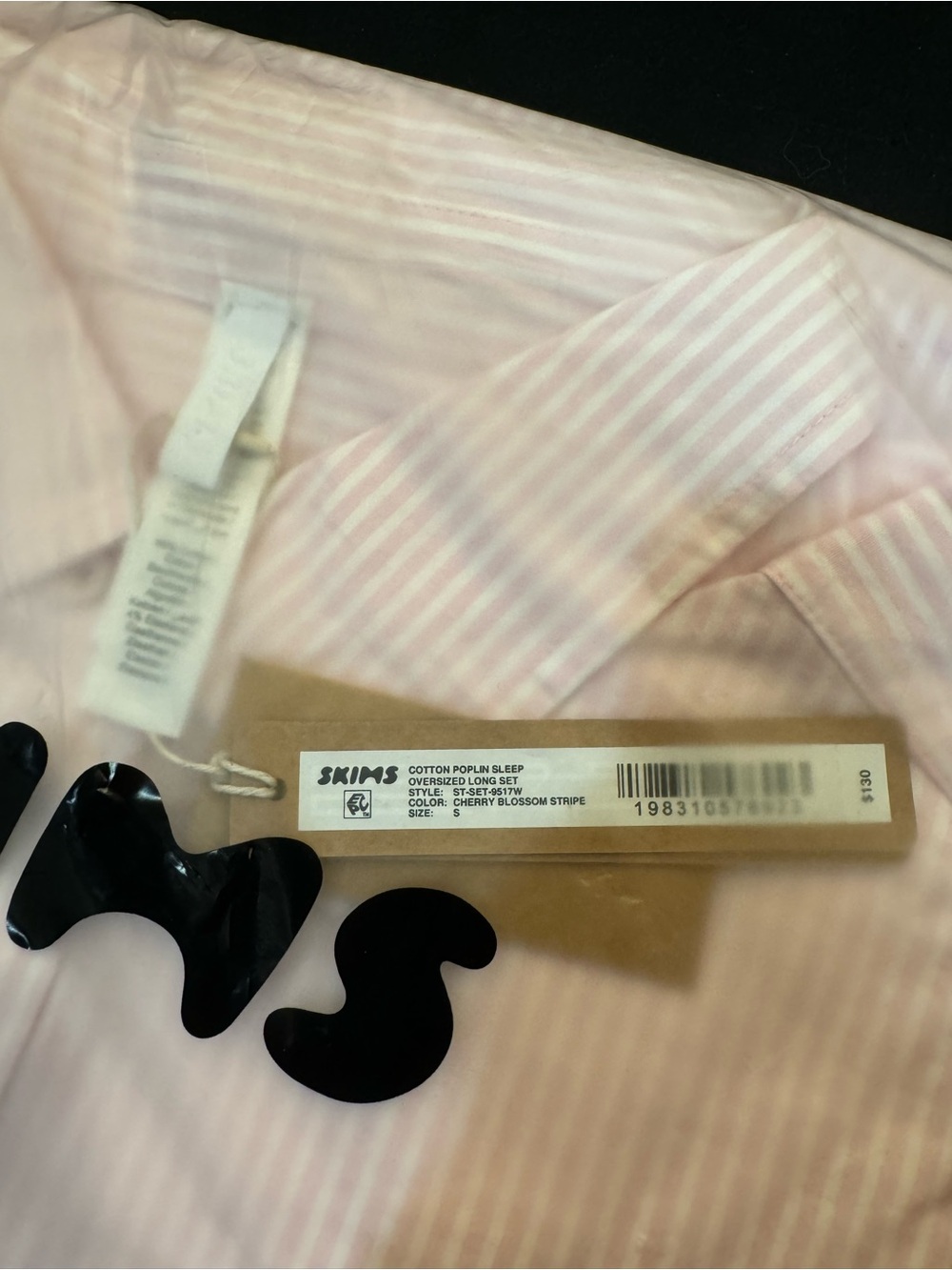 NWT SKIMS Cotton Poplin Sleep Oversized Set - Picture 4 of 4
